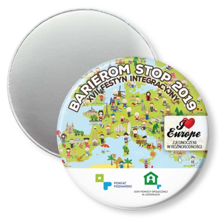przypinka magnes Barierom Stop 2019