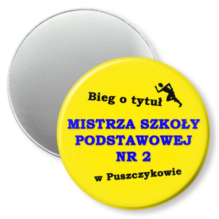 przypinka magnes Bieg o tytuł...