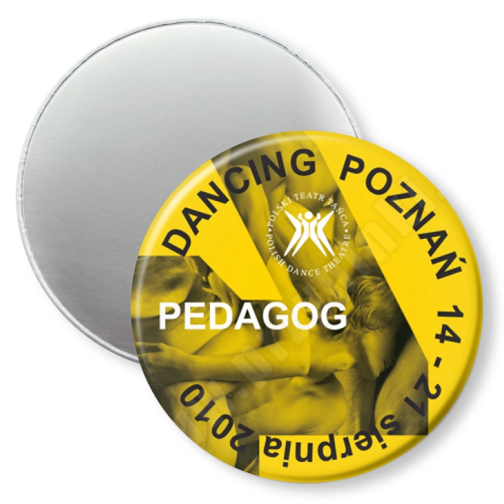 przypinka magnes Dancing Poznań 2010 - pedagog