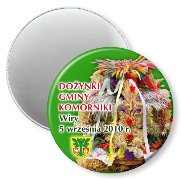 przypinka magnes Dożynki Gminy Komorniki 2010