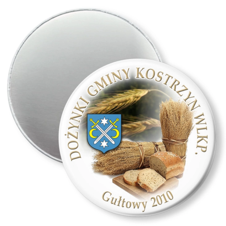 przypinka magnes Dożynki Gminy Kostrzyn Wlkp. - 2010