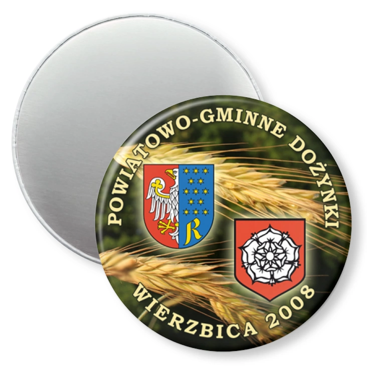 przypinka magnes Dożynki Wierzbica 2008