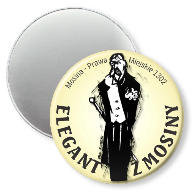 przypinka magnes Elegant z Mosiny