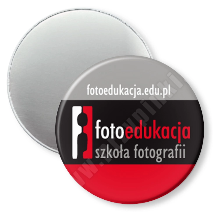 przypinka magnes Foto edukacja