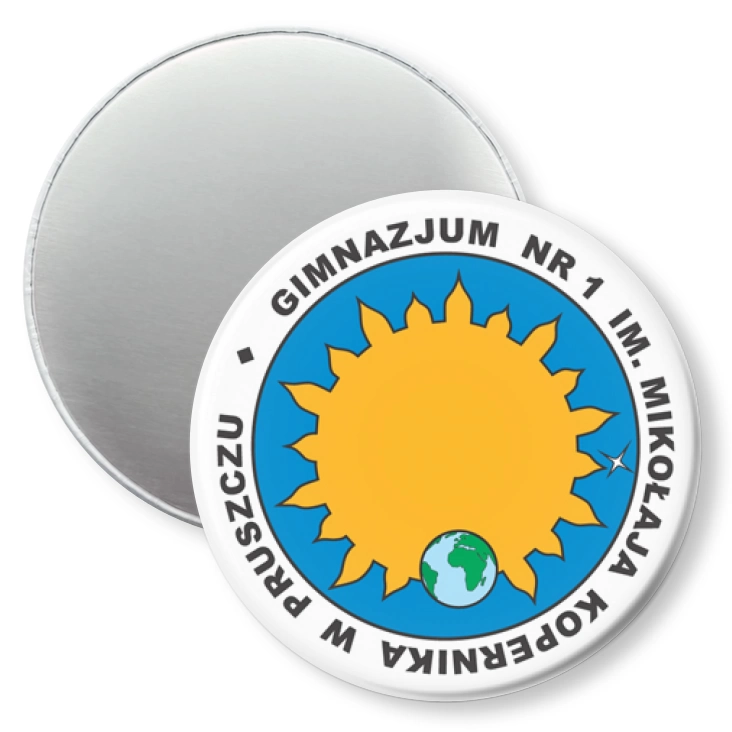 przypinka magnes Gimnazjum nr 1 w Pruszczu