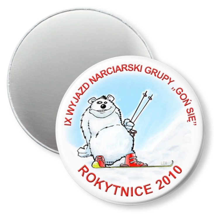 przypinka magnes Goń się - Rokytnice 2010