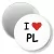 Przypinka magnes I love PL