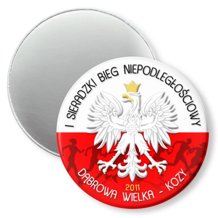 przypinka magnes I Sieradzki Bieg Niepodległościowy