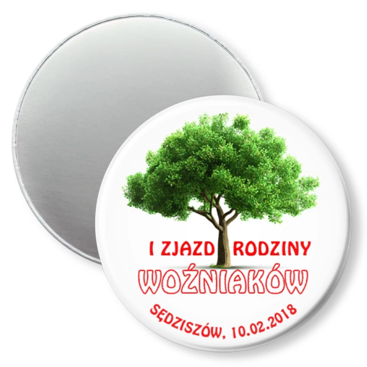 przypinka magnes I Zjazd Rodziny Woźniaków