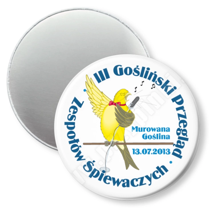 przypinka magnes III Gośliński Przegląd Zespołów Śpiewaczych
