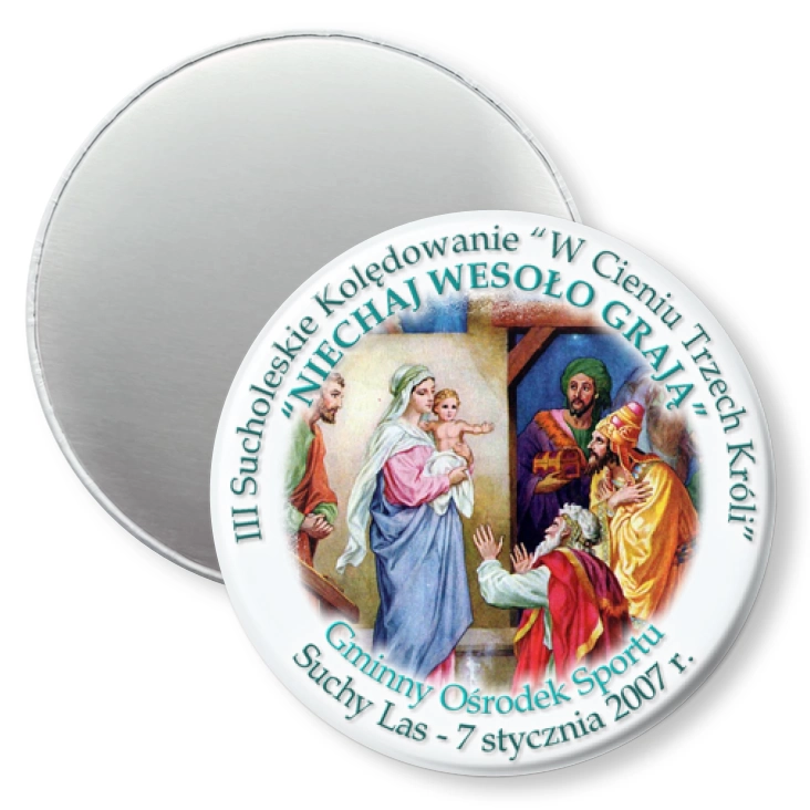 przypinka magnes III Sucholeskie Kolędowanie