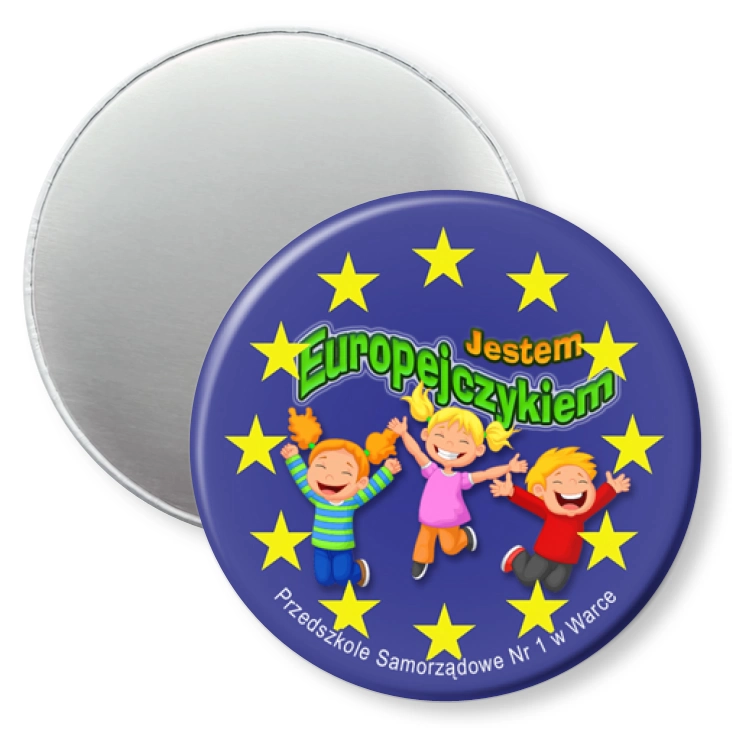 przypinka magnes Jestem Europejczykiem