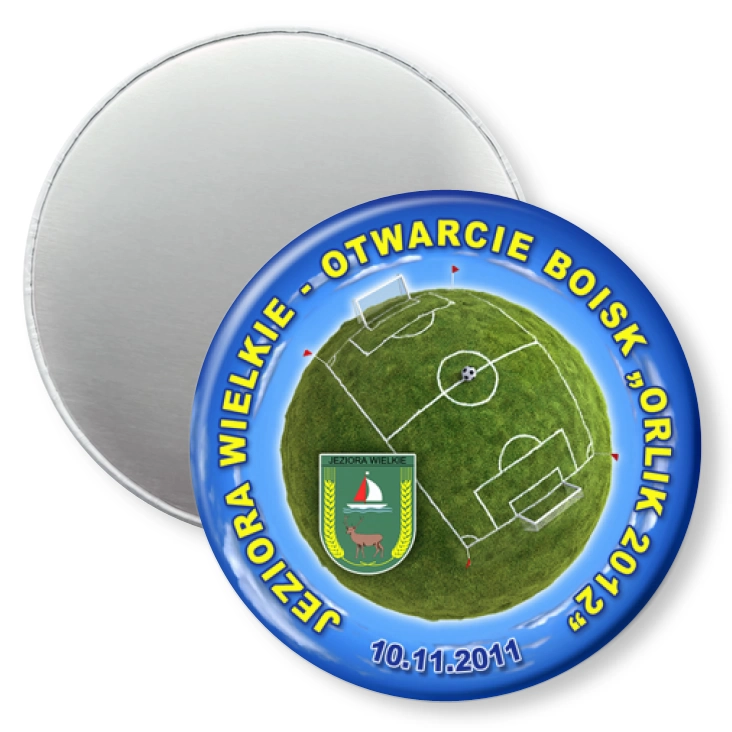 przypinka magnes Jeziora Wielkie - Otwarcie boisk Orlik 2012