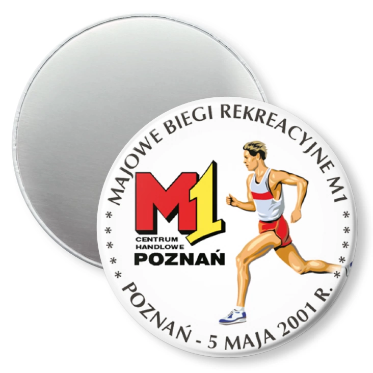 przypinka magnes Majowe Biegi Rekreacyjne M1 2001