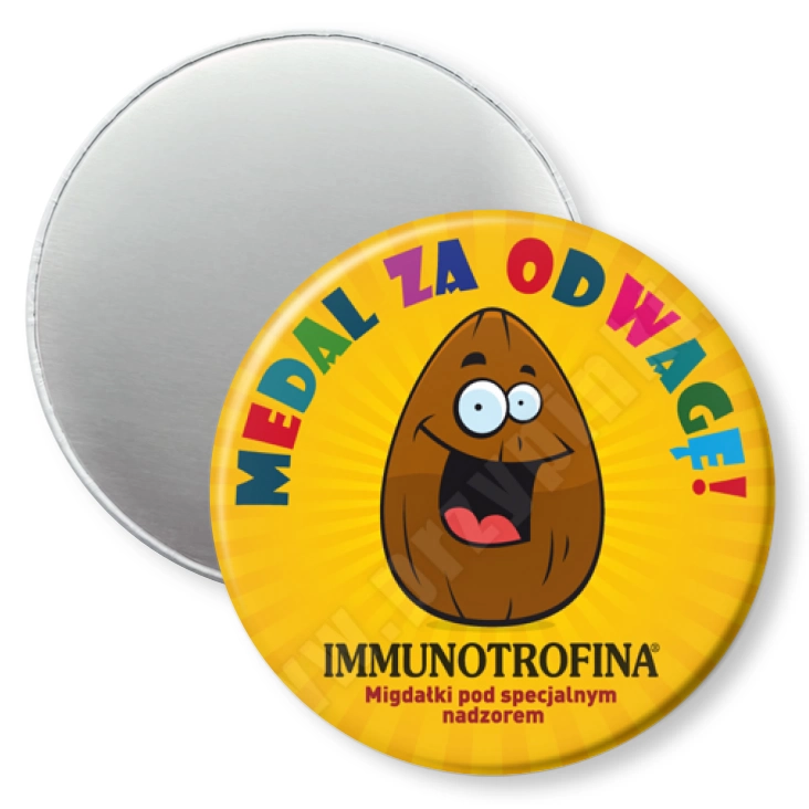 przypinka magnes Medal za odwagę