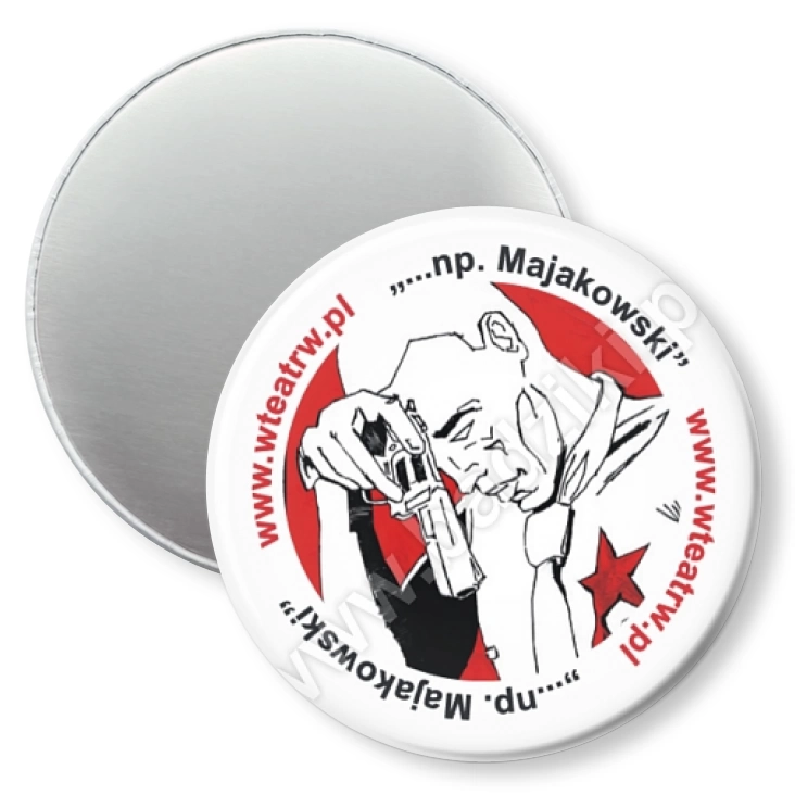 przypinka magnes np. Majakowski