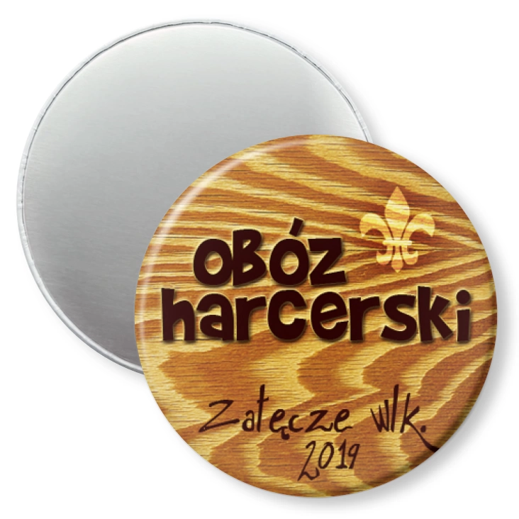 przypinka magnes Obóz harcerski