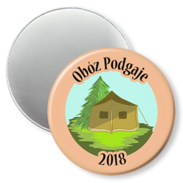 przypinka magnes Obóz Podgaje 2018