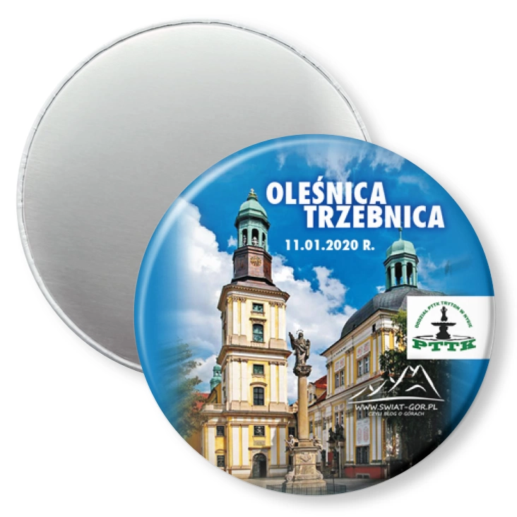 przypinka magnes Oleśnica Trzebnica