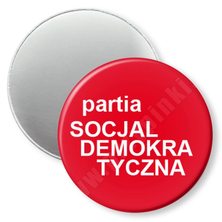 przypinka magnes Partia socjaldemokratyczna