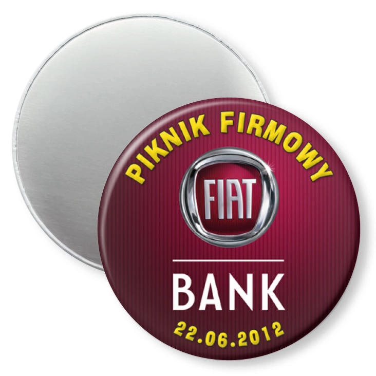 przypinka magnes Piknik Firmowy Fiat