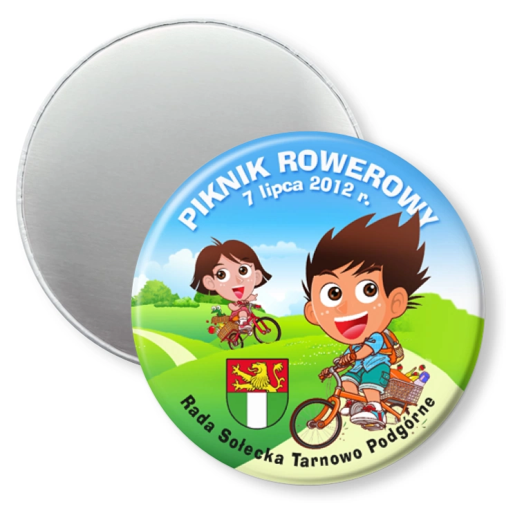 przypinka magnes Piknik Rowerowy - Tarnowo Podgórne