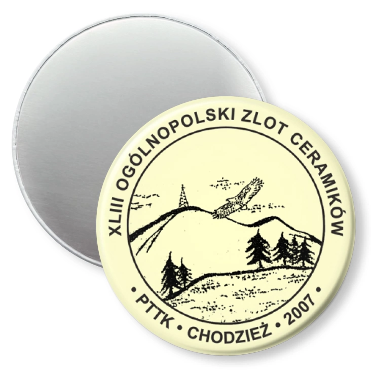 przypinka magnes PTTK Chodzież - Ogólnopolski Zlot Ceramików
