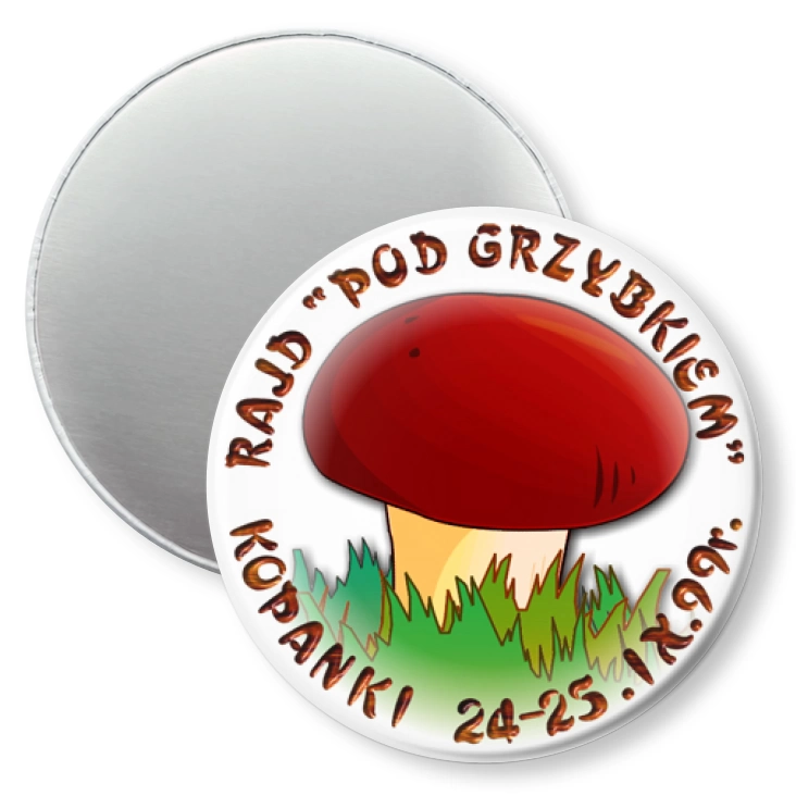 przypinka magnes Rajd Pod grzybkiem