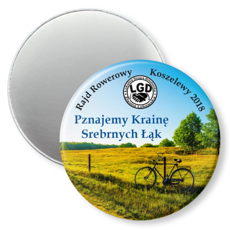 przypinka magnes Rajd Rowerowy Koszelewy 2018