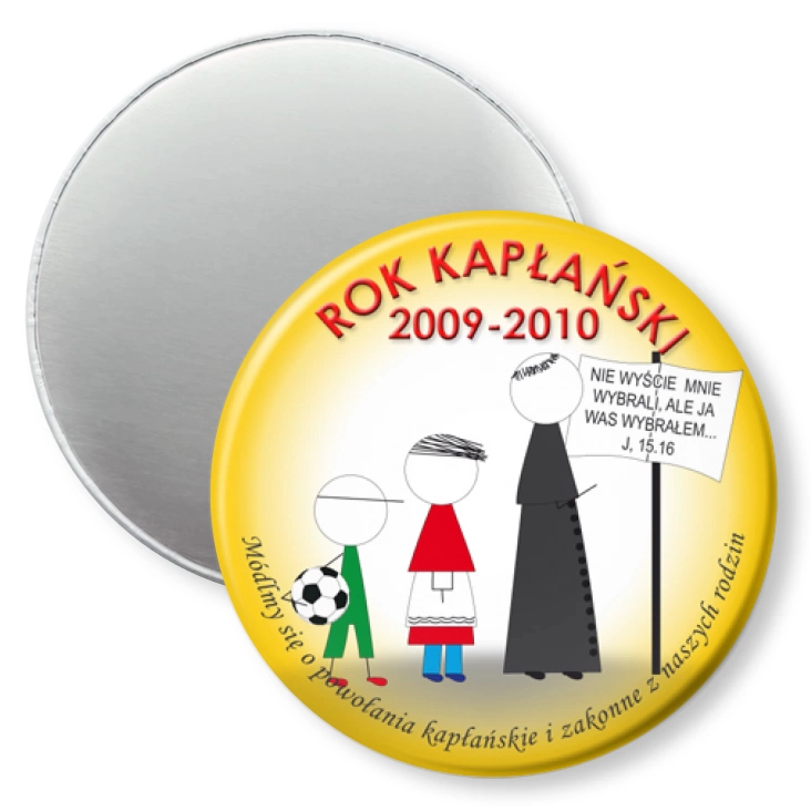 przypinka magnes Rok Kapłański 2009