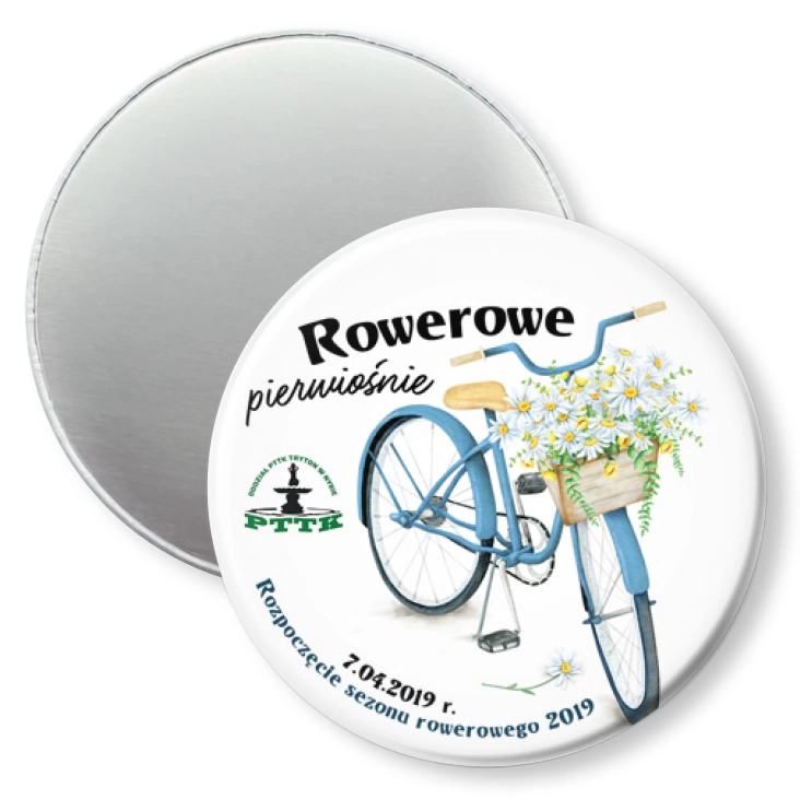 przypinka magnes Rowerowe Pierwiośnie
