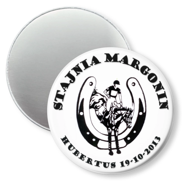 przypinka magnes Stajnia Margonin - Hubertus 2013