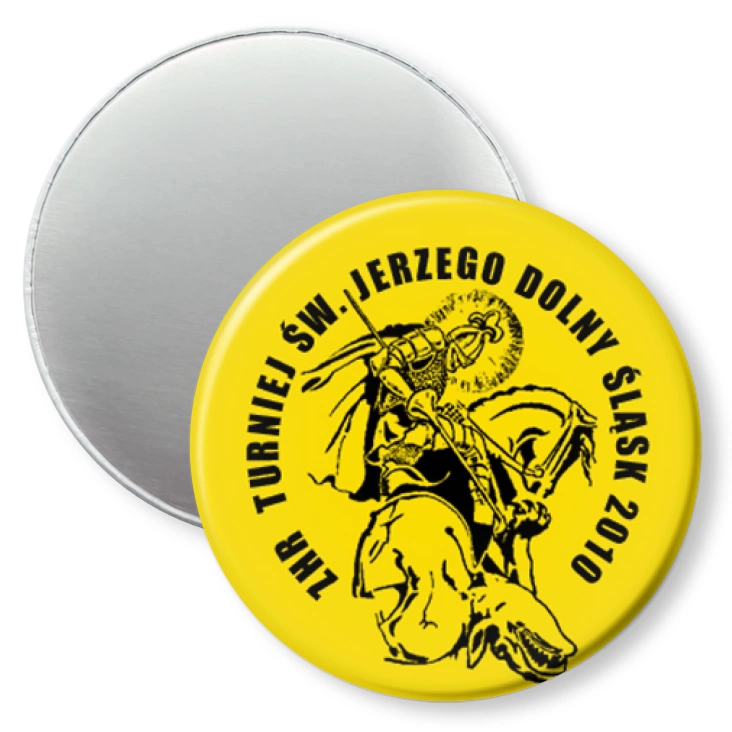 przypinka magnes Turniej św. Jerzego Dolny Śląsk 2010