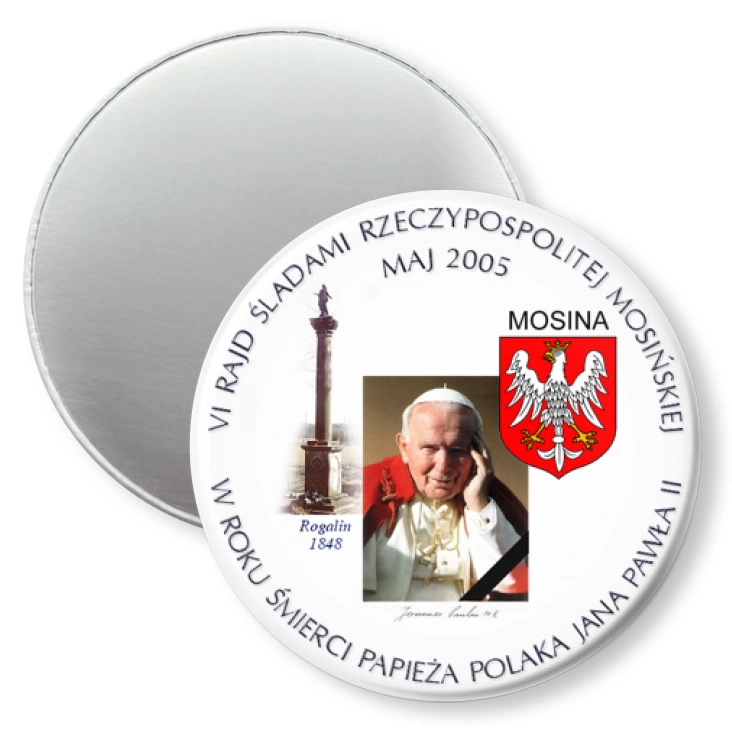 przypinka magnes VI Śladami Historii Rzeczypospolitej Mosińskiej
