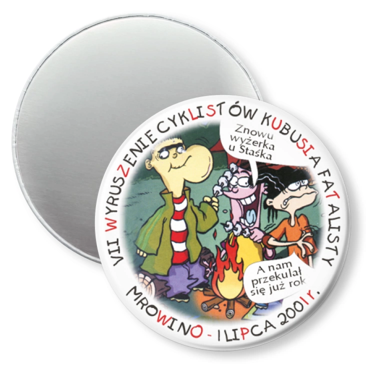 przypinka magnes VII Wyruszenie Cyklistów Kubusia Fatalisty
