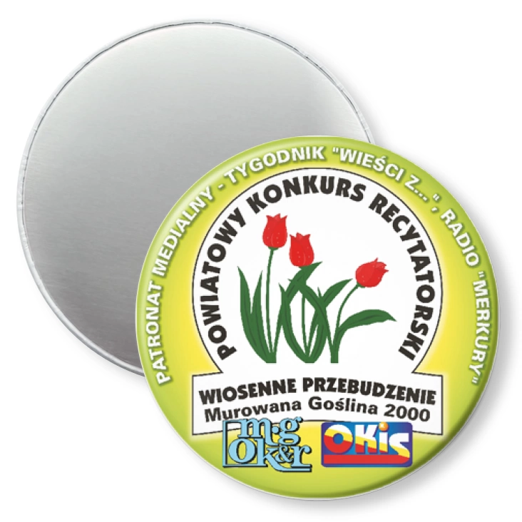 przypinka magnes Wiosenne Przebudzenia 2000