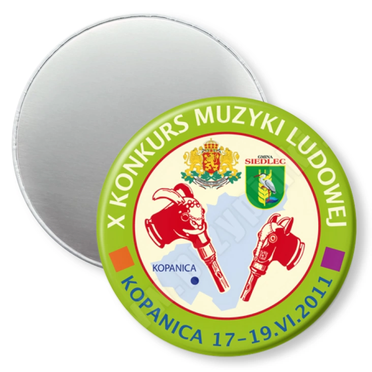 przypinka magnes X Konkurs Muzyki Ludowej