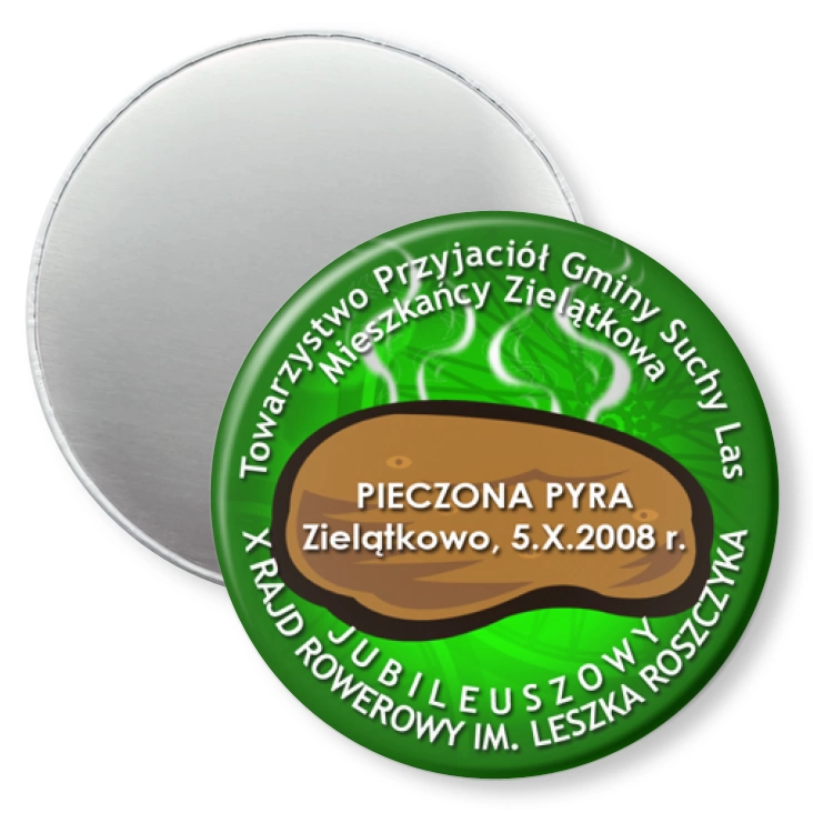 przypinka magnes X Rajd Rowerowy im. Leszka Roszczyka