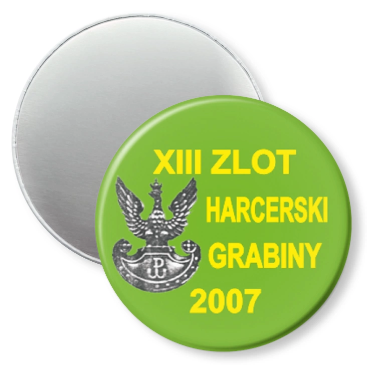 przypinka magnes XIII Zlot Harcerski Grabiny