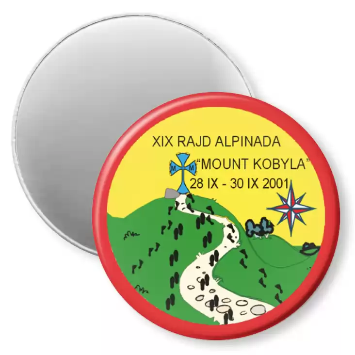 przypinka magnes XIX Rajd Alpinada Mount Kobyla