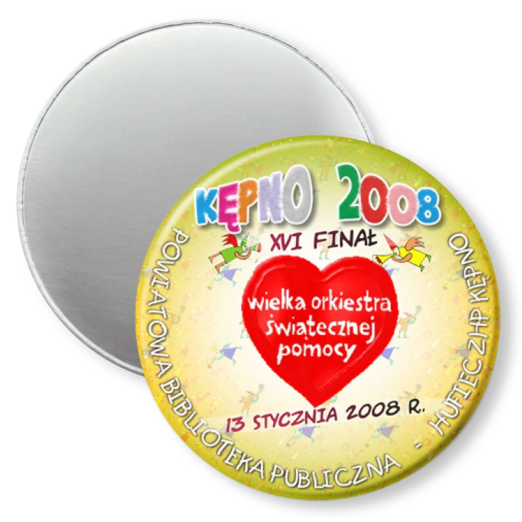 przypinka magnes XVI Finał WOŚP Kępno 2008