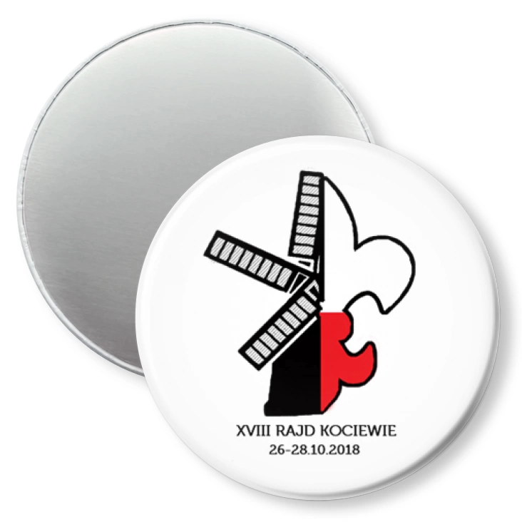 przypinka magnes XVIII Rajd Kociewie