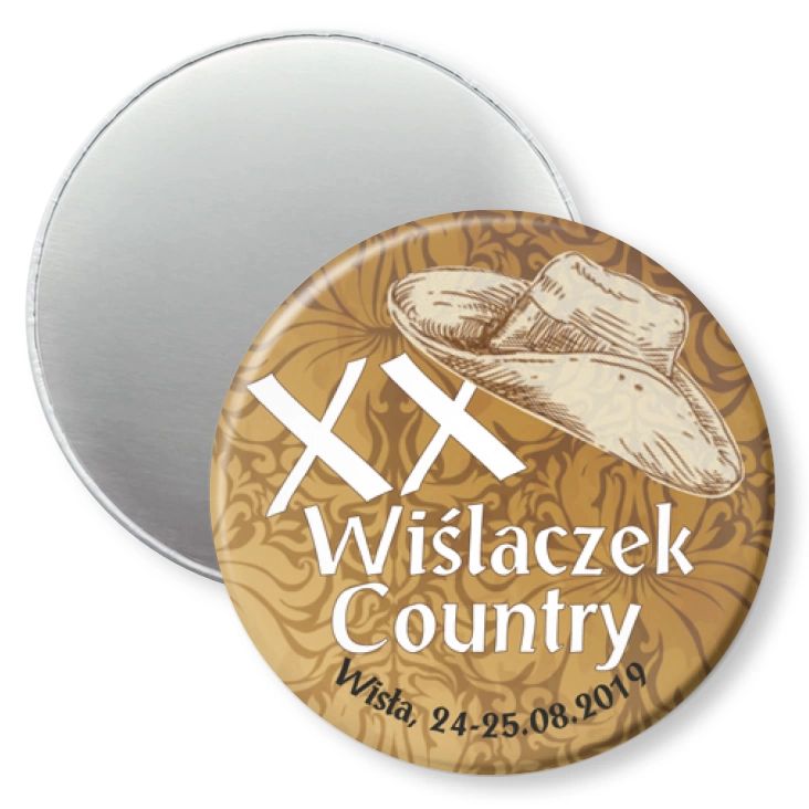 przypinka magnes XX Wiślaczek Country