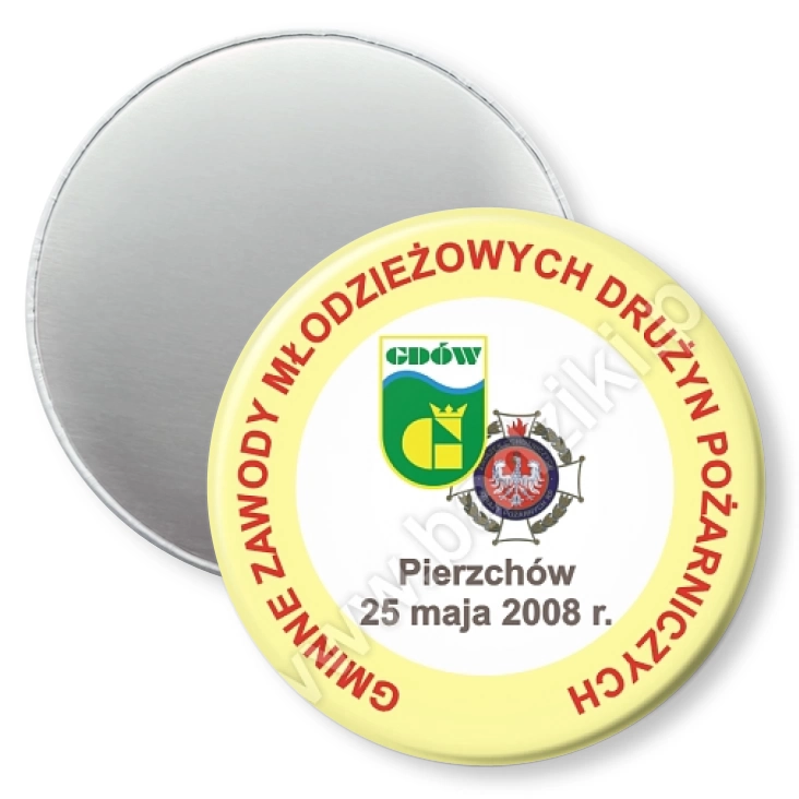 przypinka magnes Zawody Młodzieżowych Drużyn Pożarniczych