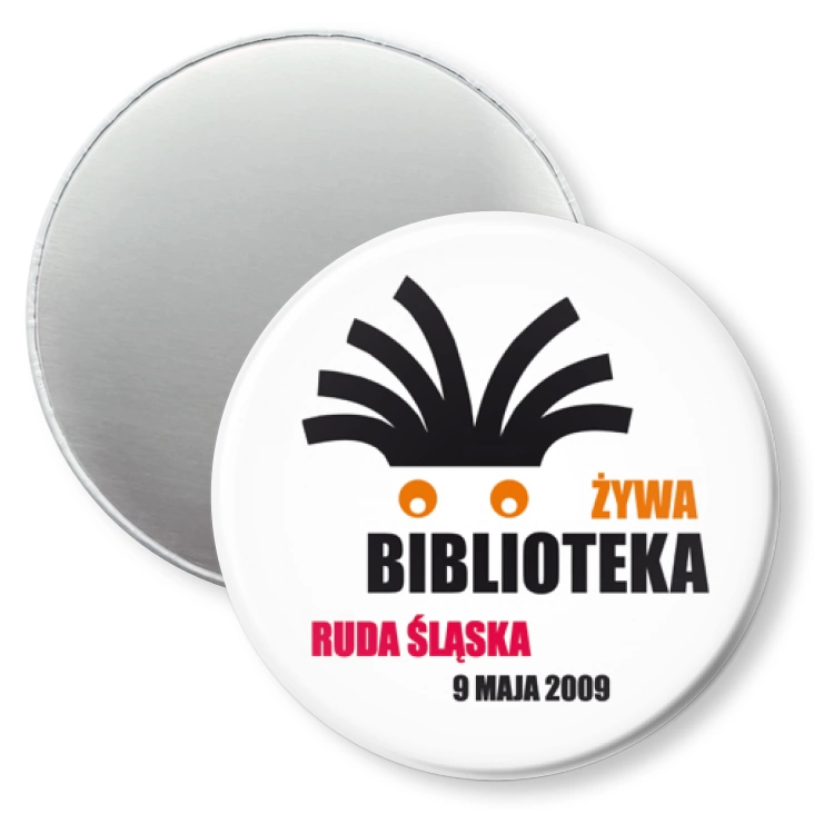 przypinka magnes Żywa Biblioteka