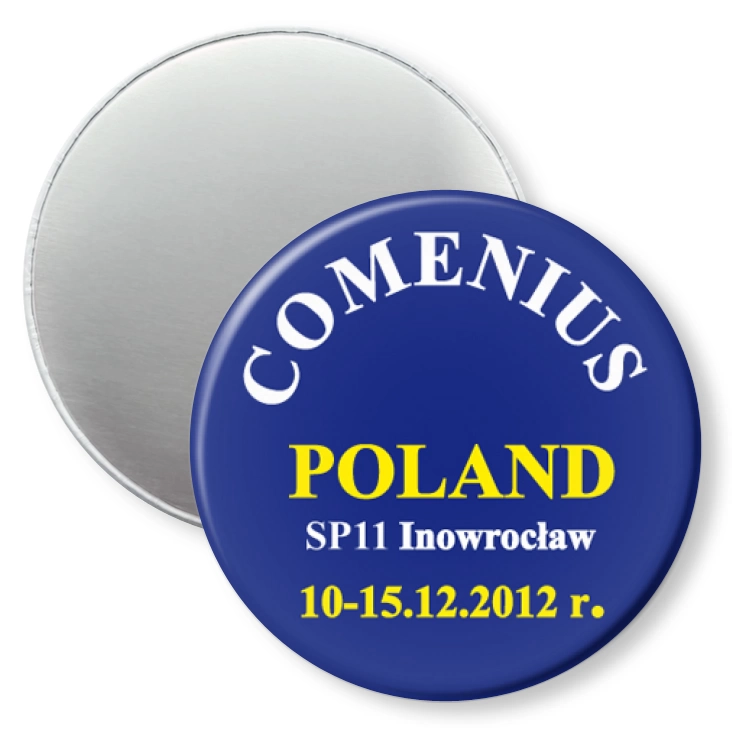 przypinka magnes Comenius SP11 Inowrocław