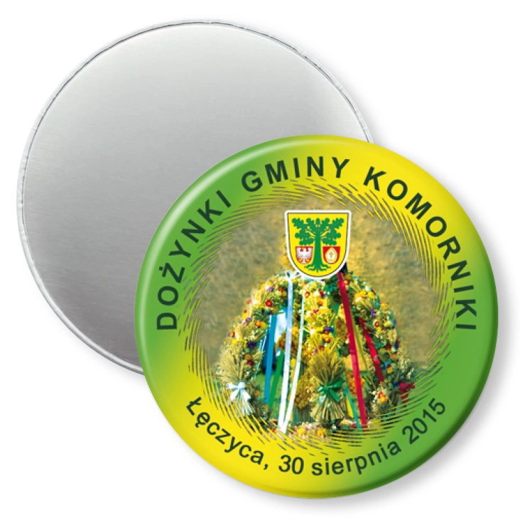 przypinka magnes Dożynki Gminy Komorniki 2015