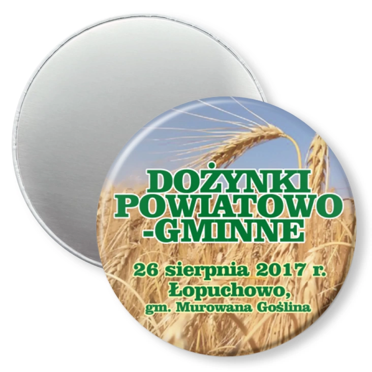 przypinka magnes Dożynki Murowana Goślina