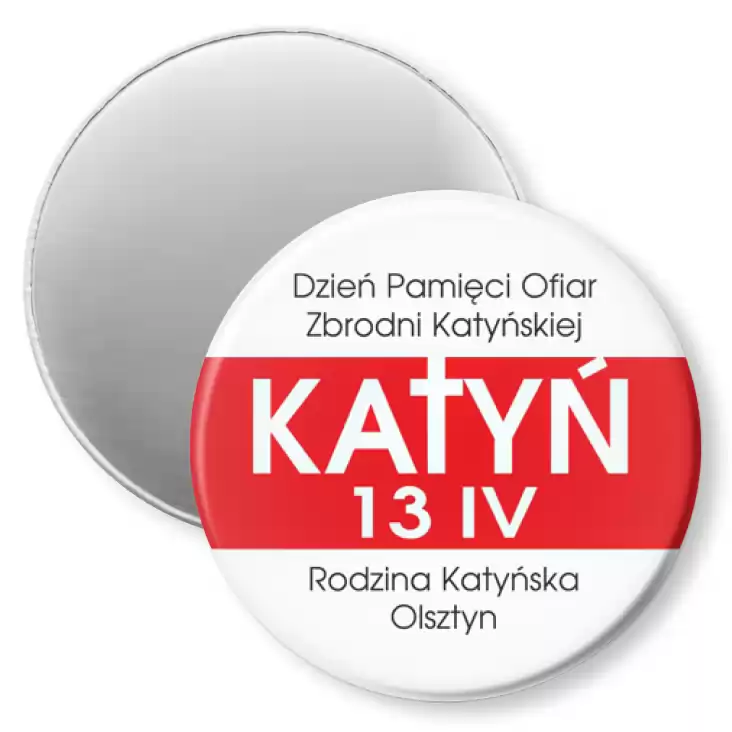 przypinka magnes Dzień Pamięci Ofiar Zbrodni Katyńskiej