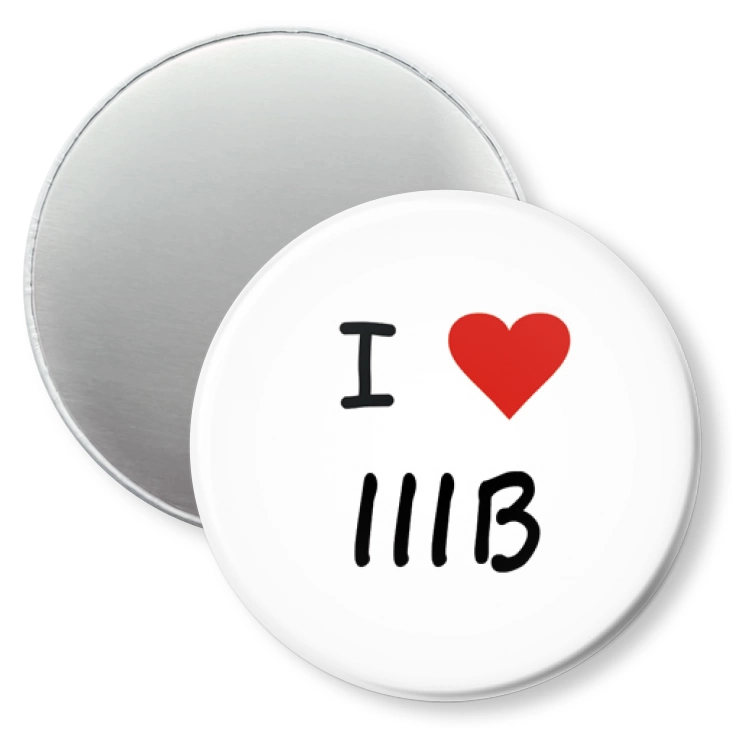 przypinka magnes I love IIIB